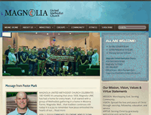 Tablet Screenshot of magnoliaumc.org